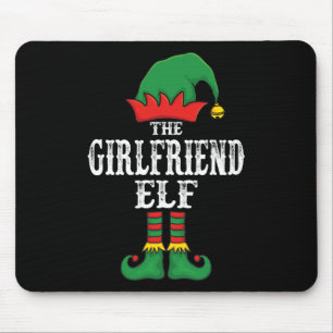 The Girlfriend Elf Christmas Pajama Family Matchin Mouse Pad