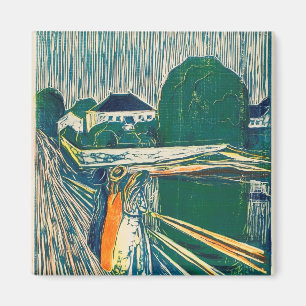 The Girls On The Bridge 1918 By Edvard Munch Magnet