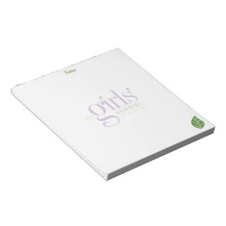 The Girls' School of Austin Logo and Leaf Notepad