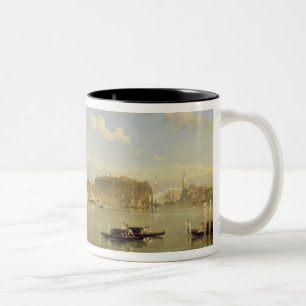 The Giudecca, Venice, 1854 (oil on canvas) Two-Tone Coffee Mug