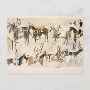 The Give-away celebration (ink on paper) Postcard