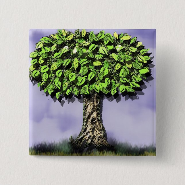 the giving tree 15 cm square badge (Front)