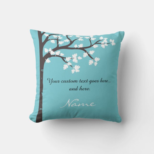 The Giving Tree Throw Pillow - CUSTOM (Front)