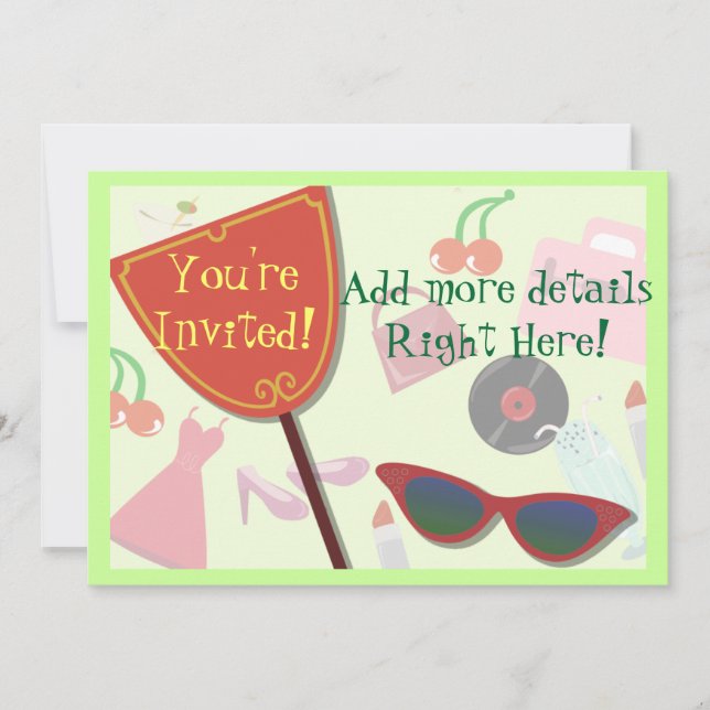 The Glam Life Invitation (Front)