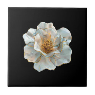 The Glass Daffodil Ceramic Tile