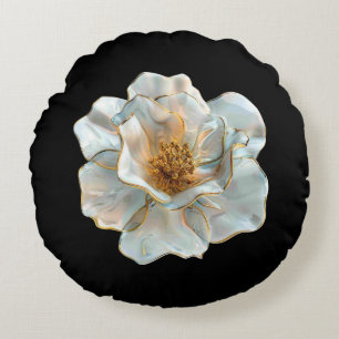 The Glass Daffodil Round Cushion
