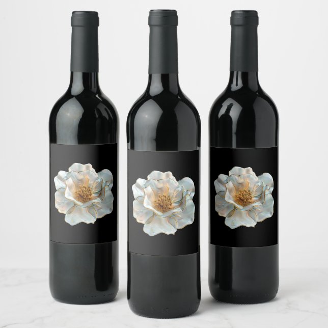 The Glass Daffodil  Wine Label (Bottles)