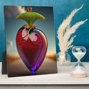 The Glass Heart Digital Art Tabletop Plaque