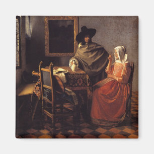 The Glass of Wine Magnet