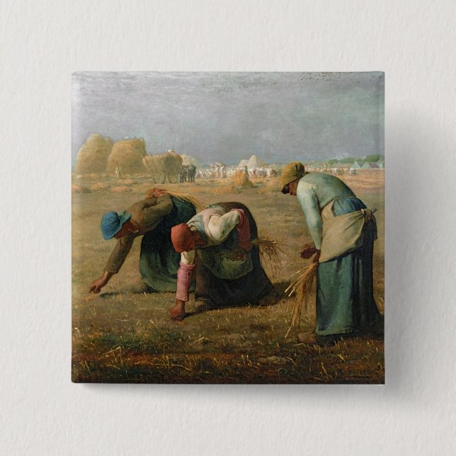 The Gleaners, 1857 15 Cm Square Badge (Front)