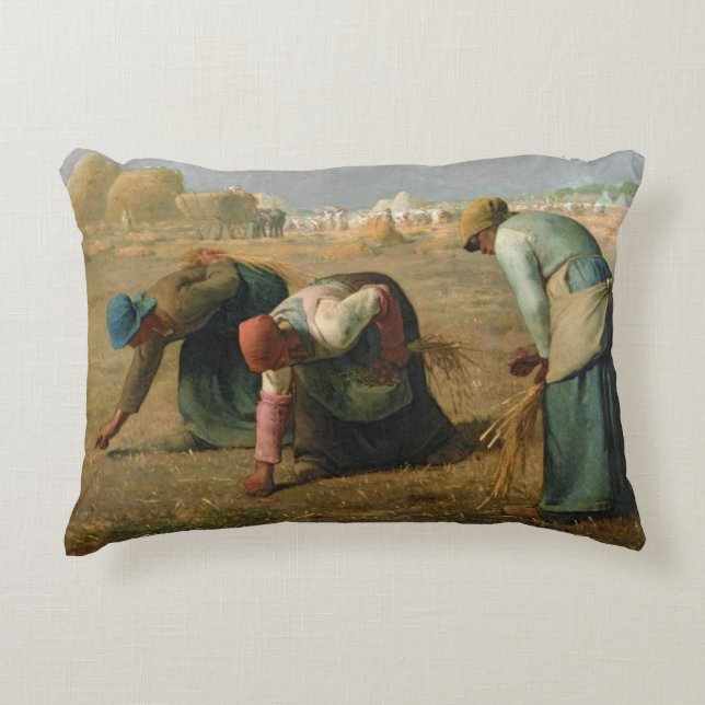 The Gleaners, 1857 Decorative Cushion (Front)
