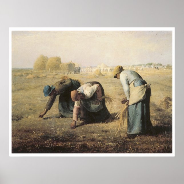The Gleaners, 1857 Jean-Francois Millet Poster (Front)