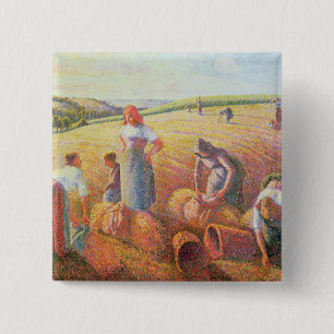 The Gleaners, 1889 15 Cm Square Badge