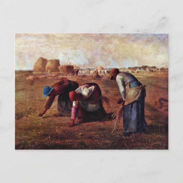 The Gleaners By Millet  (Best Quality) Postcard (Front)