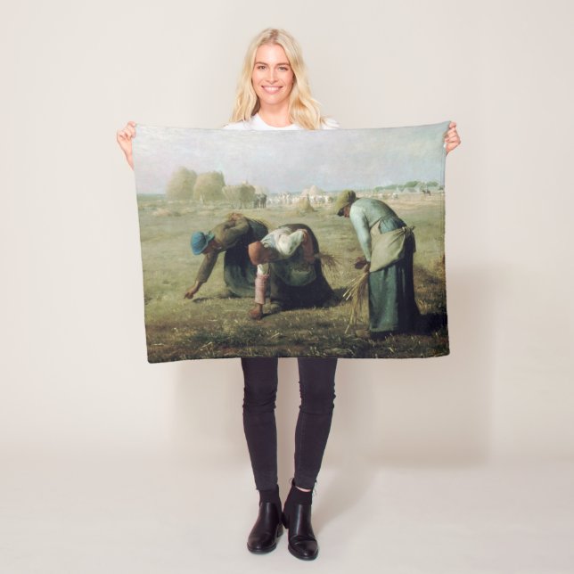 The Gleaners, Jean-Francois Millet, 1857 Fleece Blanket (In Situ)