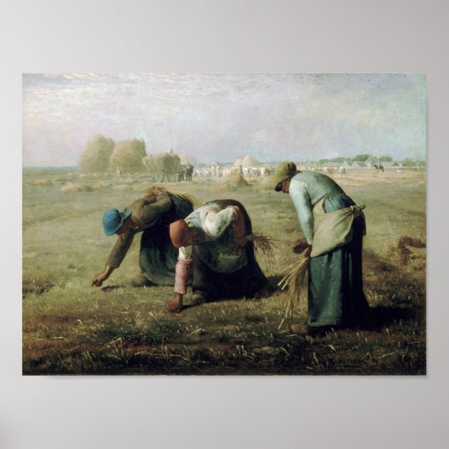 The Gleaners, Jean-Francois Millet, 1857 Poster (Front)
