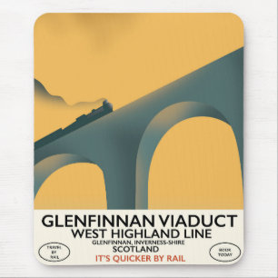 The Glenfinnan Viaduct Scotland. Mouse Pad