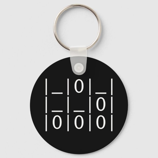 The Glider: A Universal Hacker Emblem Keychain (Front)