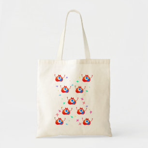 The Glitchy Stardust Monster Tote Bag