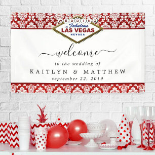 The Glitter Damask Las Vegas Wedding Collection Banner