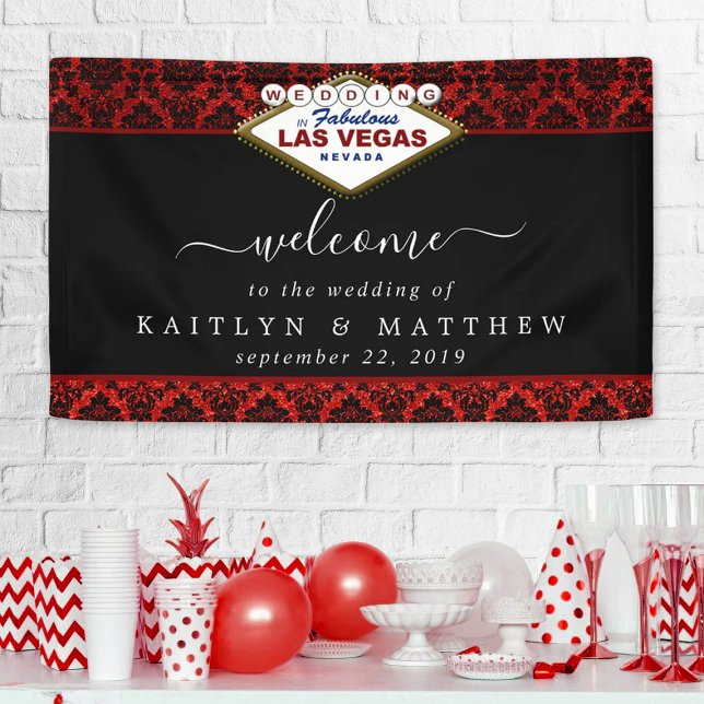 The Glitter Damask Las Vegas Wedding Collection Banner (Creator Uploaded)