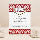 The Glitter Damask Las Vegas Wedding Collection Invitation<br><div class="desc">Celebrate in style with these stylish and very trendy wedding invitations. This design is easy to personalise with your special event wording and your guests will be thrilled when they receive these fabulous invites.</div>