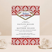 The Glitter Damask Las Vegas Wedding Collection