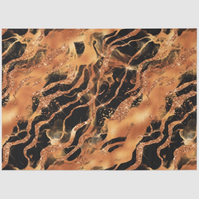 The Glitter Tiger Series Design #12 Tissue Paper (Front)