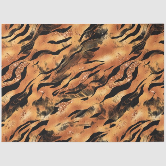 The Glitter Tiger Series Design #9 Tissue Paper (Front)