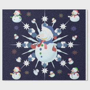 The Glittery Christmas Snowman - Wrapping Paper
