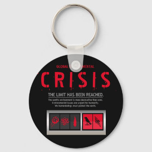 THE GLOBAL ENVIRONMENTAL CRISIS [Can key chain] Ring