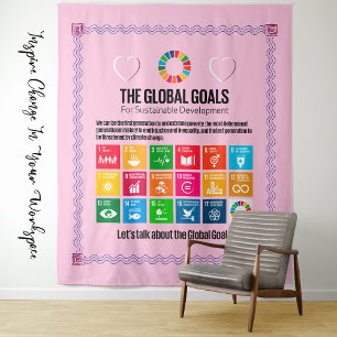 The Global Goals Mega Motivational Inspiring Gifts Tapestry
