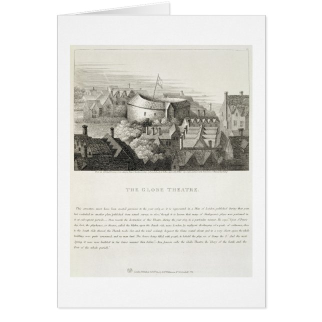 The Globe Theatre, c.1647, published by Robert Wil (Front)