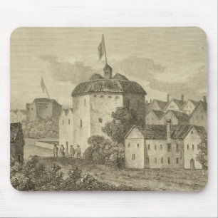 The Globe Theatre on the Bankside as it appeared i Mouse Pad