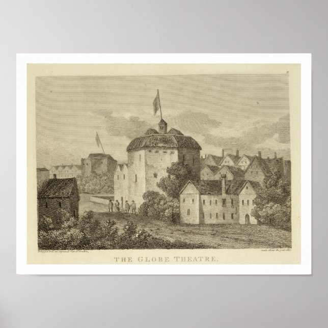 The Globe Theatre on the Bankside as it appeared i Poster (Front)