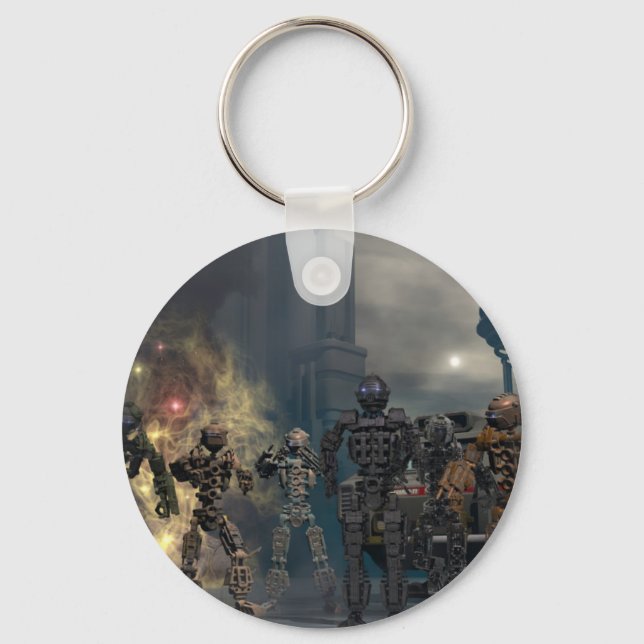 the glorious seven robots b key ring (Front)