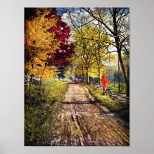 The Glory of Autumn Trees Poster