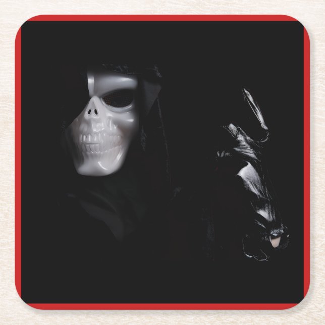 The Glove - Square Paper Coaster (Front)