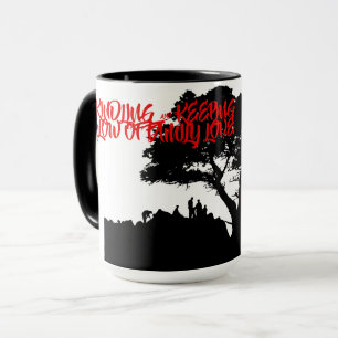 the GLOW OF FAMILY LOVE FAMILY TREE HEARTS Mug