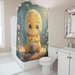 The Glowing Wanderer and the Art of Nectar.1 Shower Curtain