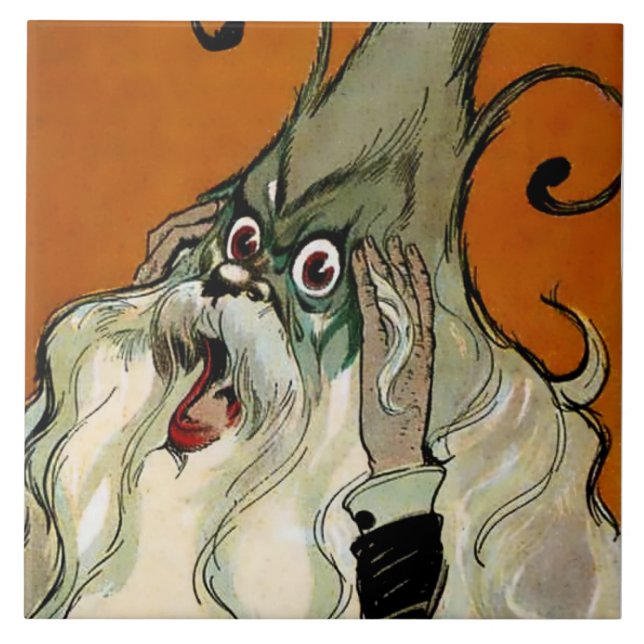 “The Gnome King” by John R Neill Ceramic Tile (Front)