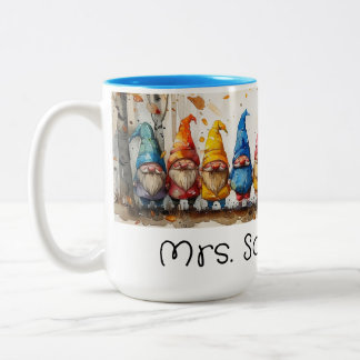 The Gnomes on the Bus Two-Tone Coffee Mug