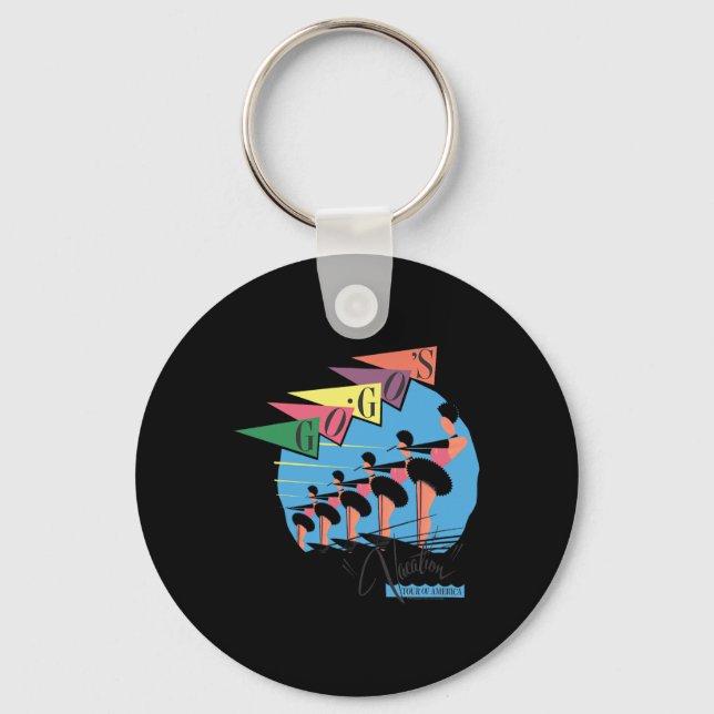 The Go-go's - Vacation Retro  Key Ring (Front)
