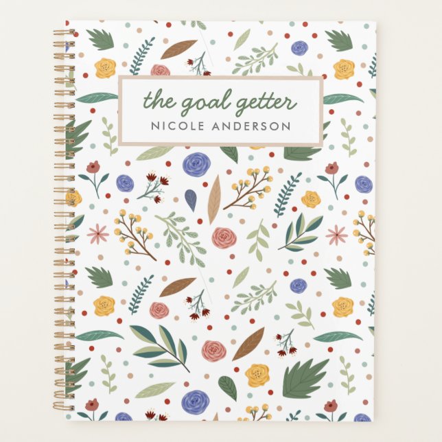 The goal getter floral pattern planner (Front)