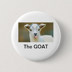 The GOAT 6 Cm Round Badge