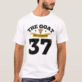 The Goat Just Turned 37 - 37Th Birthday Goat Theme T-Shirt