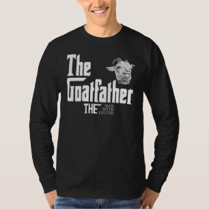The Goatfather Farm Animal Farmer Rancher Goat Dad T-Shirt