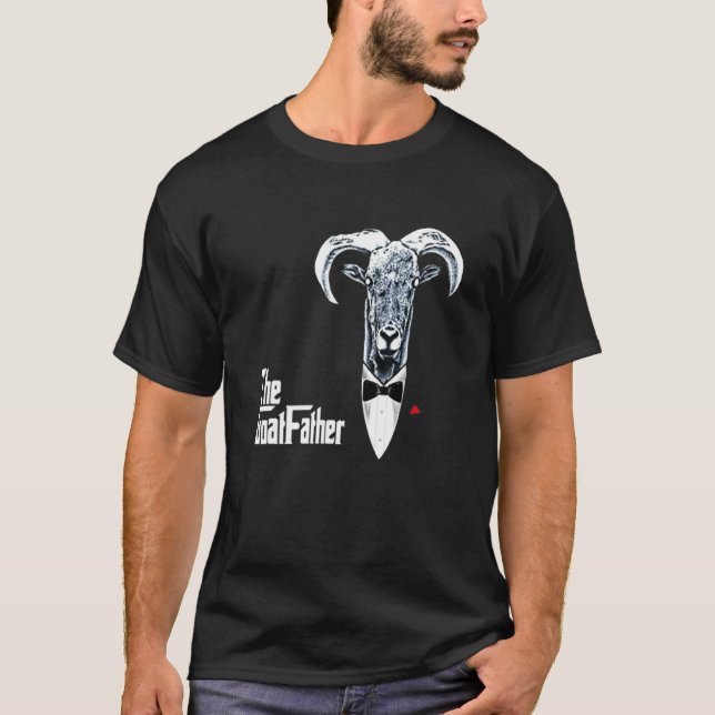 The Goatfather Funny Goat Father Lovers T-Shirt (Front)