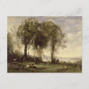 The Goatherds of Castel Gandolfo, 1866 Postcard