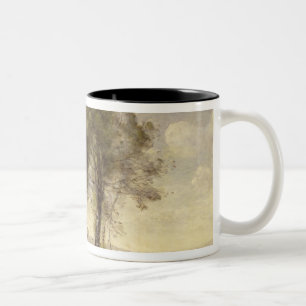 The Goatherds of Castel Gandolfo, 1866 Two-Tone Coffee Mug